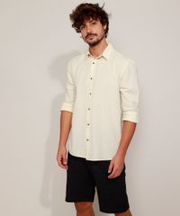 Camisa-Masculina-com-Linho-Manga-Longa-Bege-9947364-Bege_3