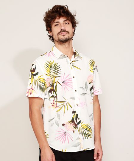 Camisa-Masculina-Estampada-Floral-Manga-Curta-Branco-9947508-Branco_1 Camisa-Masculina-Estampada-Floral-Manga-Curta-Branco-9947508-Branco_1