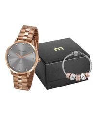 Kit-de-Relogio-Analogico-Mondaine-Feminino---Pulseira---53659LPMVRE3K3-Rose-9977898-Rose_1