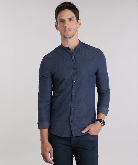 Camisa-Slim-Estampada-Azul-Marinho-8830942-Azul_Marinho_1