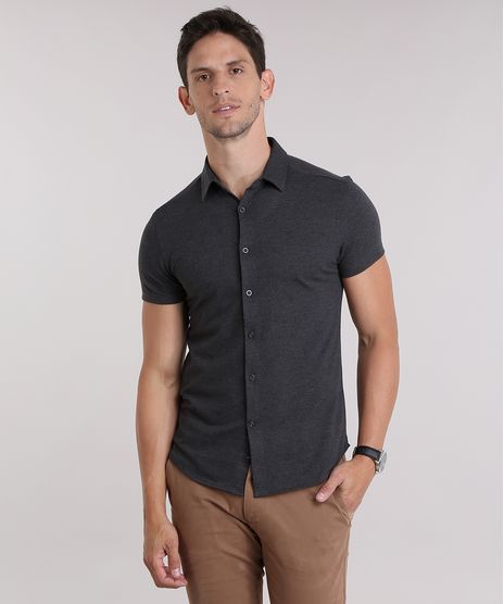 Polo-em-Piquet-Estampada-Cinza-Mescla-8969667-Cinza_Mescla_1