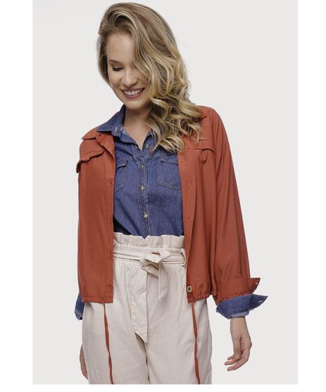 jaqueta couro sintetico feminina c&a