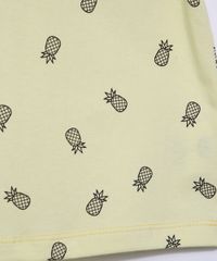 Camiseta-Infantil-Tal-Pai-Tal-Filho-Estampada-de-Abacaxi-com-Bolso-Manga-Curta-Amarela-9965797-Amarelo_4