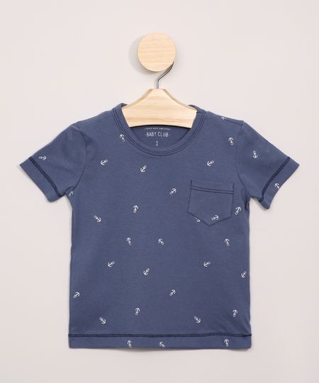 Camiseta-Infantil-Estampada-Ancoras-Manga-Curta-Azul-9965800-Azul_1