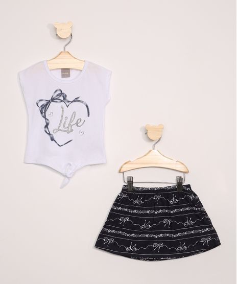 Conjunto-Infantil-Brandili-Mundi-de-Regata--Life--com-No-Branca---Short-Saia-Estampado-de-Lacos-Preto-9976079-Preto_1