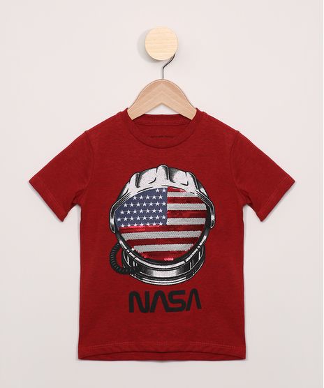 Camiseta-Infantil-NASA-com-Paete-Manga-Curta-Vermelha-9969355-Vermelho_1
