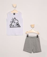 Conjunto-Infantil-Brandili-Mundi-de-Regata-Skate-Branca---Bermuda-de-Moletom-Cinza-Mescla-9975585-Cinza_Mescla_1