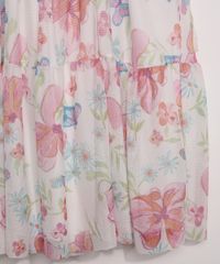 Vestido-de-Tule-Infantil-Transpassado-Estampado-de-Borboletas-com-Recortes-Manga-Curta-Off-White-9966824-Off_White_4