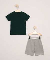 Conjunto-Infantil-Mundi-de-Camiseta-Prancha-de-Surf-Manga-Curta-Verde-Escuro---Bermuda-de-Moletom-Cinza-Mescla-9975587-Cinza_Mescla_3