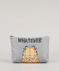Necessaire-Garfield--Whatever--Cinza-Mescla-9008151-Cinza_Mescla_1