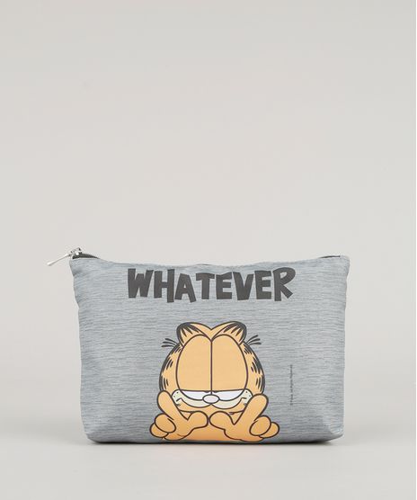 Necessaire-Garfield--Whatever--Cinza-Mescla-9008151-Cinza_Mescla_1