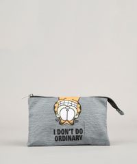 Necessaire-Garfield--I-Don-t-Do-Ordinary--Cinza-Mescla-9008148-Cinza_Mescla_1