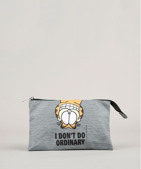 Necessaire-Garfield--I-Don-t-Do-Ordinary--Cinza-Mescla-9008148-Cinza_Mescla_1