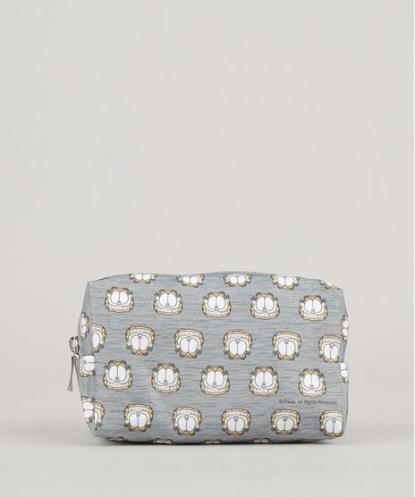 Necessaire-Estampada-Garfield--Cinza-Mescla-9008145-Cinza_Mescla_1