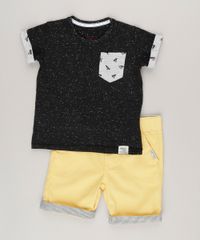 Camiseta-Botone-com-Bolso-Estampado-de--Taxi--Preta-9036793-Preto_3