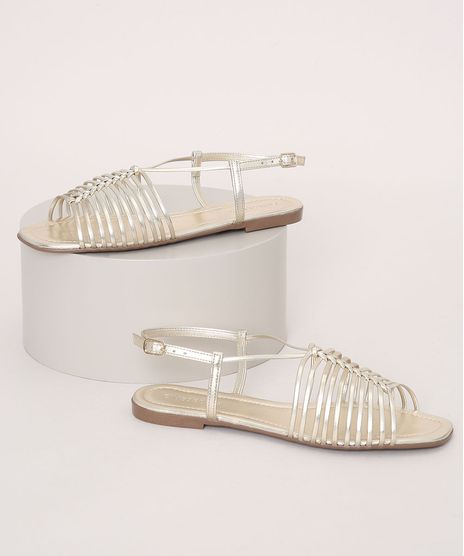 Rasteirinha-Feminina-Oneself-com-Tiras-Dourado-9979044-Dourado_1