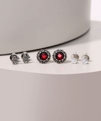 Kit-de-3-Brincos-Feminino-Stras-Pedra-e-Hashtag-Prateado-9975342-Prateado_1