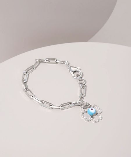 Pulseira-Feminina-Olho-Grego-e-Trevo-Prateado-9976676-Prateado_1