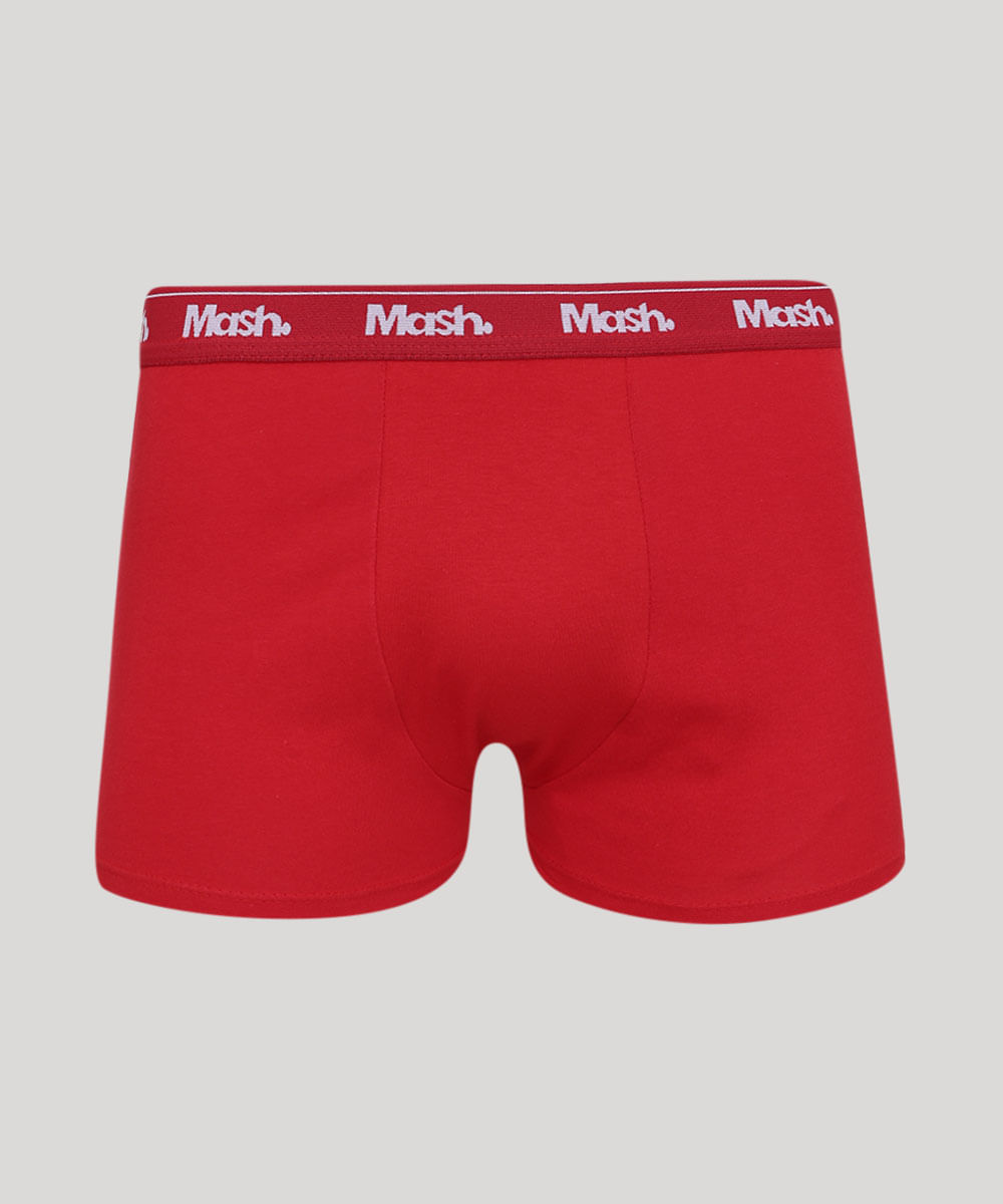 Cueca Masculina Mash " Especial Fim de Ano" Boxer Vermelha