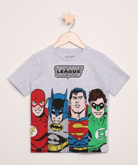 Camiseta-Infantil-Liga-da-Justica-Manga-Curta-Cinza-Mescla-Claro-9967959-Cinza_Mescla_Claro_1