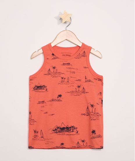 Regata-Infantil-Estampada-Coqueiros-com-Bolso-Alca-Larga-Laranja-9968788-Laranja_1