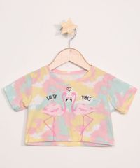 Blusa-Cropped-Infantil-Estampada-Tie-Dye-e-Flamingos-Manga-Curta-Rosa-9964150-Rosa_1