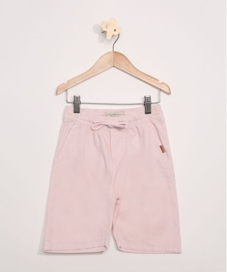 Bermuda-de-Sarja-Infantil-com-Bolsos-Rosa-Claro-9943494-Rosa_Claro_1