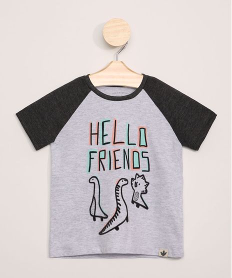 Camiseta-Infantil-Dinossauro-Flocado--Manga-Curta-Raglan-Cinza-Mescla-9964040-Cinza_Mescla_1