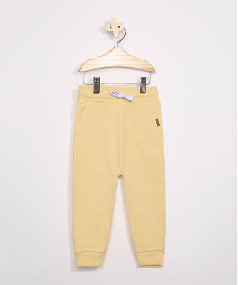 Calca-de-Moletom-Infantil-Saruel-com-Bolsos-Amarela-9964058-Amarelo_1