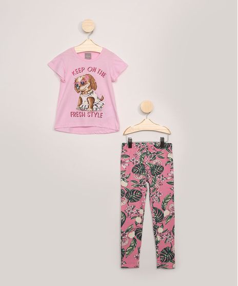 Conjunto-Infantil-Brandili-Mundi-Blusa-Rosa--Manga-Curta---Calca-Estampada-Floral-Rosa-Claro-9975621-Rosa_Claro_1