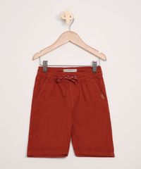 Bermuda-de-Sarja-Infantil-com-Bolsos-Marrom-9943494-Marrom_1