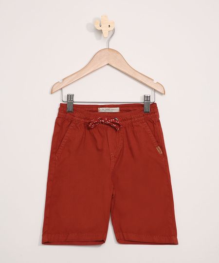 Bermuda-de-Sarja-Infantil-com-Bolsos-Marrom-9943494-Marrom_1 Bermuda-de-Sarja-Infantil-com-Bolsos-Marrom-9943494-Marrom_1