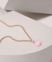 Colar-Feminino-com-Pingente-de-Smile-Dourado-9976706-Dourado_1