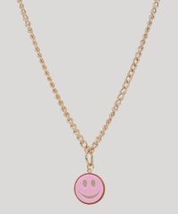 Colar-Feminino-com-Pingente-de-Smile-Dourado-9976706-Dourado_2