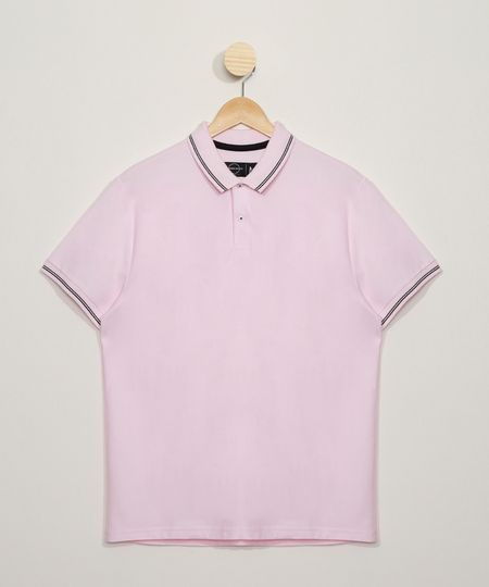Polo-Masculina-Basica-Comfort-em-Piquet-Manga-Curta-com-Bolso-Rosa-Claro-9536088-Rosa_Claro_1