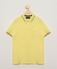 Polo-Masculina-Basica-Comfort-em-Piquet-Manga-Curta-com-Bolso-Amarelo-Claro-9536088-Amarelo_Claro_1