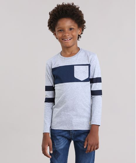 Camiseta-com-Listras-e-Bolso-Cinza-Mescla-9037945-Cinza_Mescla_1