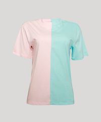 T-Shirt-Feminina-Mindset-Meio-a-Meio-Manga-Curta-Decote-Redondo-Multicor-9978727-Multicor_6