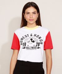 T-Shirt-Feminina-Mindset-Mickey-Manga-Curta-Decote-Redondo-Off-White-9981447-Off_White_5