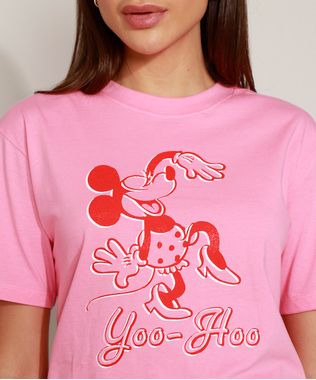 T-Shirt-Feminina-Mindset-Minnie-Manga-Curta-Decote-Redondo-Rosa-9981446-Rosa_1