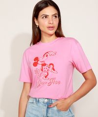 T-Shirt-Feminina-Mindset-Minnie-Manga-Curta-Decote-Redondo-Rosa-9981446-Rosa_2