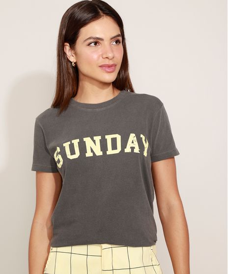 T-Shirt-Feminina-Mindset--Sunday--Manga-Curta-Decote-Redondo-Cinza-9978726-Cinza_1