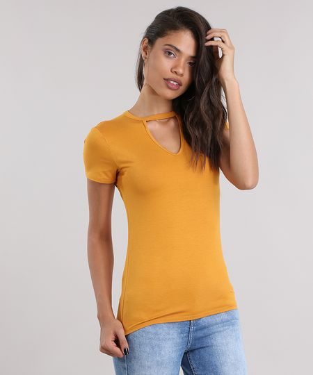 Blusa-Basica-Choker-Amarelo-Escuro-8709760-Amarelo_Escuro_1 Blusa-Basica-Choker-Amarelo-Escuro-8709760-Amarelo_Escuro_1