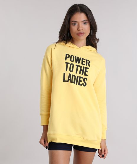 Blusao-em-Moletom-Longo--Power-To-The-Ladies--Amarela-8977192-Amarelo_1