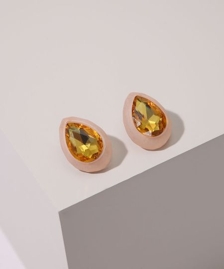 Brinco-Feminino-com-Pedra-Zirconia-Dourado-9962254-Dourado_1