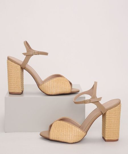 Sandalia-Feminina-Oneself-de-Palha-com-Salto-Grosso-Alto-Bege-9977042-Bege_1