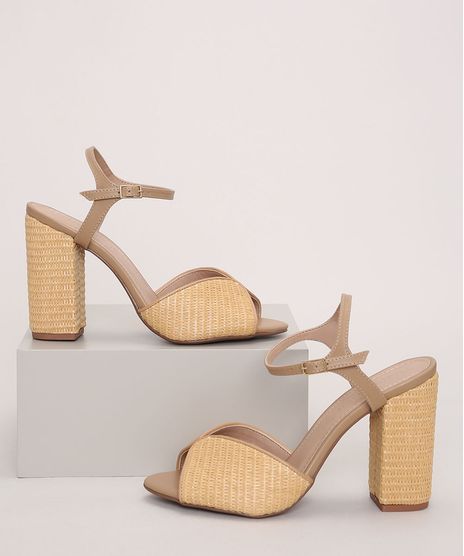 Sandalia-Feminina-Oneself-de-Palha-com-Salto-Grosso-Alto-Bege-9977042-Bege_1