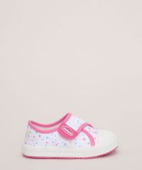 Tenis-Infantil-Pimpolho-Estampado-de-Poa-com-Velcro-Branco-9973824-Branco_2