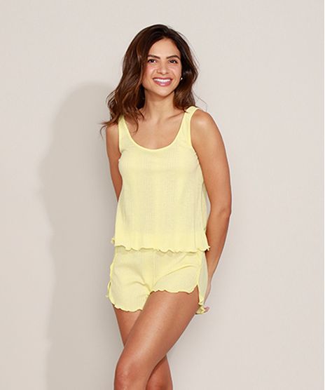 Short-Doll-Feminino-Canelado-Alca-Media-Amarelo-9971453-Amarelo_1