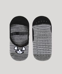 Meia-Feminina-Sapatilha-Antiderrapante-Listrada-Preta-9971628-Preto_1